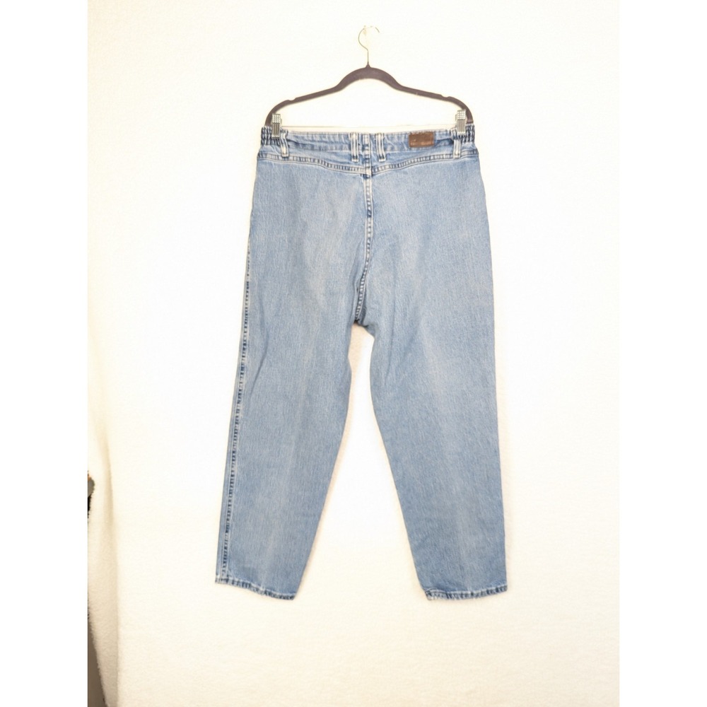 Vintage Lee Mom Jeans Women's Side Elastic at the‎ Waist Med Wash 16 Petite - Picture 2 of 12